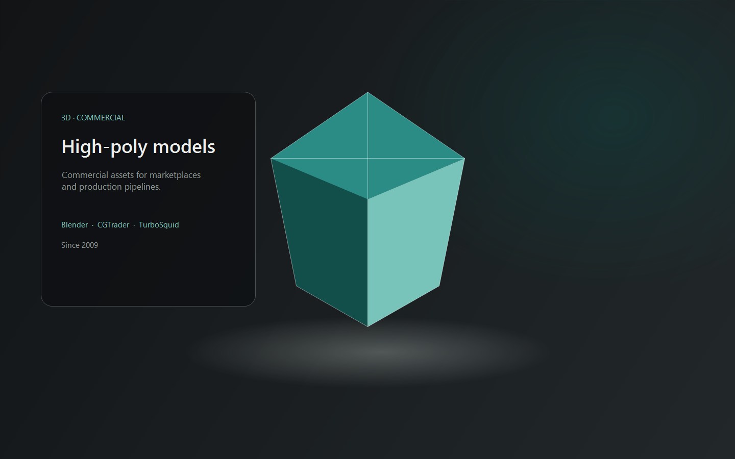 3D modeling work